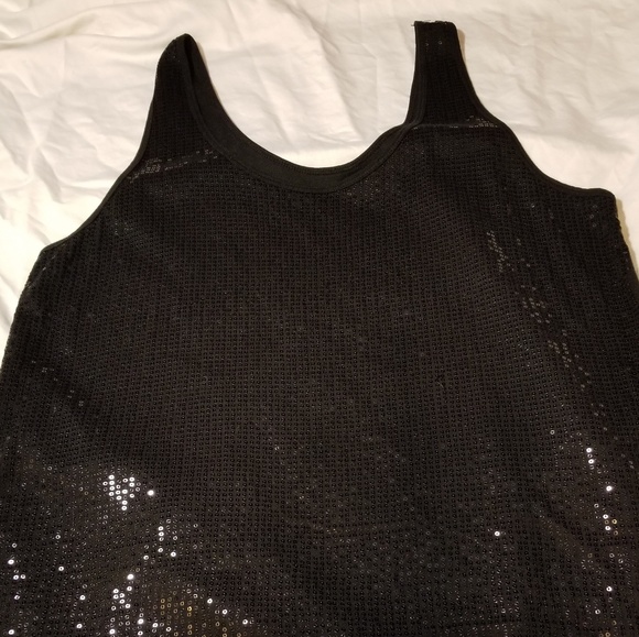 black sequin top size 20
